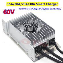 Fast lithium battery Charger 60V 15A 20A 25A 30A Smart Charger for 60V 16s Li-ion 20S Lifepo4 25S LTO battery pack 2024 - buy cheap