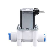 Válvula solenóide plástica 220v 1/4 "tubo de mangueira conexão rápida purificador água potável fonte controlador pressão interruptor k3ka 2024 - compre barato