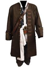 Pirates Of The Caribbean Jack Sparrow Jacket Cosplay Costume Set Cosplay Costume For Men 2024 - buy cheap