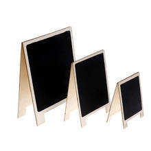 Blackboard Message Board Stationery Office Supplies Size S 8*10CM Desktop Writing Boards Wood Tabletop Chalkboard Double Sided 2024 - buy cheap