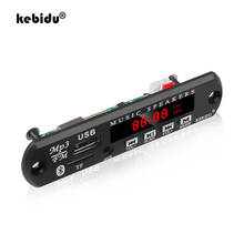 kebidu Bluetooth DC 5V MP3 WMA Decoder Board Wireless Car Vehicles  Audio Module USB FM TF Radio Newest For Car MP3 Accessories 2024 - buy cheap