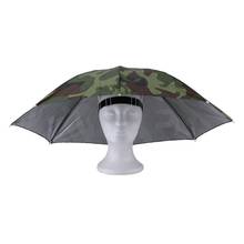 Portable Outdoor Sports 69cm Umbrella Hat Cap Folding Women Men Umbrella Fishing Hiking Golf Beach Headwear Handsfree Umbrella 2024 - buy cheap