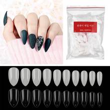 500pcs Coffin Fake Nail Tips Clear Natural Gel Tips Full Cover False Acrylic Stiletto Ballerina Nails Press on Nail 2024 - buy cheap