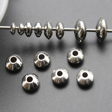 50 pçs 4 5 6 8 mm espaçador de aço inoxidável contas para fazer jóias diy charme contas para pulseira diy artesanal acessórios 2024 - compre barato