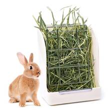 Spring Grass Frame Rabbit Feeder Small Pet Guinea Pig Chinchilla Cage Accessories Fixed Food Container Bowl Pet Supplies 3-Color 2024 - buy cheap