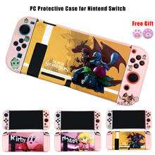 Protective Case Shell for Nintend Switch Shells Pink Printed PC Housing Cover For Nintendo Switch Joy Con Console Dropshipping 2024 - buy cheap