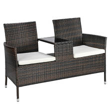 Conjunto de muebles de Patio para exteriores, silla de amante, color marrón degradado, 1 unidad 2024 - compra barato