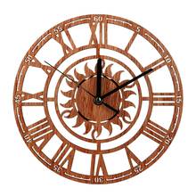 Reloj de pared de madera Vintage, relojes antiguos de decoración para el hogar, cocina, rústico, Chic 2024 - compra barato