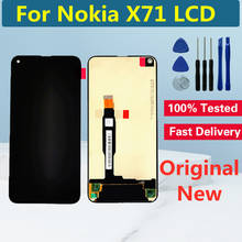 Nokia-tela de reposição lcd de 6.39 polegadas para celular, original, com painel de toque, ideal para nokia x71, x, 71, ta-1167, ta-1172 2024 - compre barato