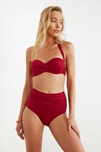 Trendyol Loop Detailed High Bel Bikini Bottom TBESS20BA0206 2024 - buy cheap