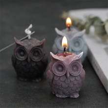 3d Owl Candle Mold Aroma Candle Handmade Diy Self-made Animal Candle Mold Diy Soap Supplies Silicone Plaster Fondant Cake Mold 2024 - buy cheap