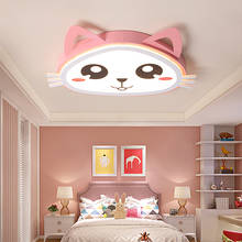 Pink Cartoon cat Modern led Chandeliers ceiling For Children's room girl Bedroom plafon led Chandelier Lamp light fixtures 2024 - buy cheap