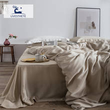 Liv-este conjunto de cama 100% seda, conjunto de cama de qualidade superior, tecido de seda amoreira, capa de cama, edredom, fronha, capa de cama, casal, king 2024 - compre barato