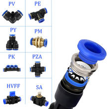 Pneumatic Fittings  PY/PU/PV/PE Water Pipes and pipe connectors direct thrust 4 to 16mm/ PK plastic hose quick couplings 2024 - buy cheap