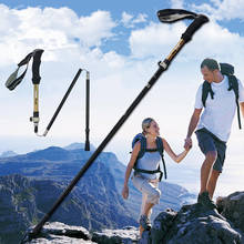 Adjustable Hiking Walking Stick Retractable Aluminum Alloy Folding Trekking Pole 2024 - buy cheap