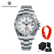 PAGANI Design New Men's Automatic Mechanical Watch GMT Watch Sapphire Stainless Steel Sports Waterproof Watch Relogio Masculino 2024 - buy cheap