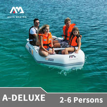 Aqua marina 2022 novo A-DELUXE inflável lancha 3-6 pessoas esportes aquáticos barco pvc leve pá canoa de borracha com pá 2024 - compre barato
