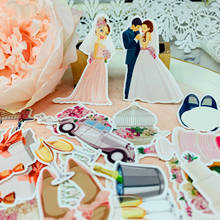 28 peças adesivos papel estampa festa de casamento para crianças livro caseiro adesivos em laptop/álbum de recortes decorativo/diy 2024 - compre barato