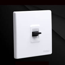 High Quality 86 Retro White Wall Lamp Toggle Switch Black Lever 1-4 Gang 2 Way Led Light Switch 10A 110-220V 2024 - buy cheap