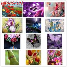 LIPHISFUN Full Square/round Drill Diamond Painting Butterfly Flower Handmade Diamond Embroidery Birds Cross Stitch Home Decor 2024 - buy cheap