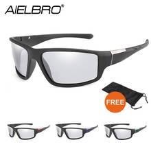 AIELBRO фотохромные очки для рыбалки, уличные солнцезащитные очки, спортивные поляризационные мужские очки, поляризационные очки для рыбалки 2020 2024 - купить недорого