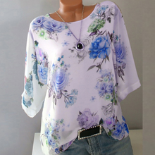 Blusa Vintage Con estampado Floral Para Mujer, camisa de manga 3/4 Con Lentejuelas, talla grande 5XL 2024 - compra barato