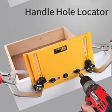 Wood Door Handle Hole Locator Woodworking Handle Punch Cabinet Door Hole Row Hole Positioner Door Handle Knob Installation Tool 2024 - buy cheap