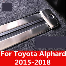 Декоративная противоскользящая накладка на рельсы для Toyota Alphard 2015-18 мест 2024 - купить недорого