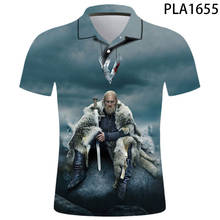 2021New Short Sleeve 3D Printed Men Polo Shirt Viking Sweatshirts Fashion Polo Shirts Streetwear Tee Harajuku Casual Shirt Tops 2024 - buy cheap