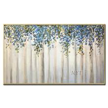 The Blue Vine Abstract Beautiful Oil Paintings On Canvas Modern Wedding Decor Wall Pictures Home Decoration 100% Handpainted 2024 - buy cheap