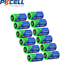 Batería de litio PKCELL CR123A 3V, 12 piezas, CR123 2/3A, 16340 CR 123 CR17335 CR17345 123A 3v, baterías principales 2024 - compra barato