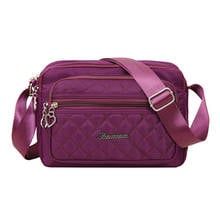 Bolsa feminina casual nylon, bolsa de ombro transversal à prova d'água 2024 - compre barato