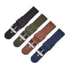 16mm 18mm 20mm 22mm 24mm Waterproof Nylon Strap Universal Replacement Canvas Watch Band 2024 - buy cheap
