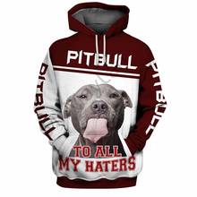 Fashion Staffordshire Bull Terrier Men's Hoodies 3D Print Casual Streetwear Pullover Sweatshirt Unisex Hip hop Sportswear Jacket 2024 - buy cheap