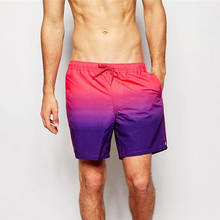 2021 men beach board shorts men swimming trunks male surf sports gym bermuda shorts beachwear men sexy swimwear bathing suits 2024 - buy cheap