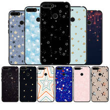 Funda de silicona para teléfono Huawei, carcasa de color negro con estrellas para Huawei honor 30, 20 Pro, 8, 8X, 9, 10, 20 Lite, Mate 10, 20, 30 Lite Pro 2024 - compra barato