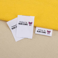 Custom Sewing label,  Custom Clothing Labels - fold Tags,  Logo or Text, Cotton Ribbon, Custom text  (MD3054) 2024 - buy cheap