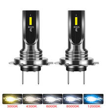 Faros delanteros LED para coche, luces antiniebla, ZES 1860 Chip 16000LM H4 H7 H1 H3 H8 H11 9005 9006 3000K 6000K, 2 piezas, nuevo 2024 - compra barato