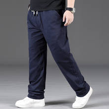 New Arrival Fashion Summer Thin Cotton Oversize Casual Trousers Men Loose Full Length Elastic Waist plus size 2XL3XL4XL5XL6XL7XL 2024 - buy cheap