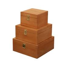 Gift Box Handmade Wooden Storage Case Wedding Bridesmaid Gift Box Jewelry Box Solid Wood Storage Box Home Office Wooden Box 2024 - buy cheap