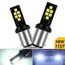 2 lâmpadas led sem erro 1157 para carro, luz de seta traseira para vw passat b5 b5.5 b6 b7 b8 golf 4, bay15d 1156 2024 - compre barato