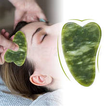 Natural Stone Jade Gouache Massage Scraper Plate Gua Sha Neck Body Spa Massager For Face Lifting Wrinkle Remover Beauty Care 1pc 2024 - buy cheap
