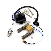 Spark Plug with Ignition Coil Magneto Stator Set For 2 Stroke Motorized Bike 50cc 80cc 2024 - buy cheap