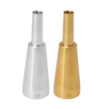 2x 3c trompete bocal prata/ouro meg metal trompete para yamaha ou bach conn e rei trompete c trompete 2024 - compre barato