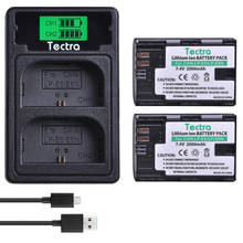 Paquete de batería de 7,4 V y 2000mAh LP E6 LPE6 LP-E6 E6N + cargador Dual LED para cámara Canon EOS 5DS R 5D Mark II 5D Mark III 6D 7D 70D 80D 2024 - compra barato