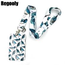 Blue Birds Anime Lanyard Badge Holder ID Card Lanyards Mobile Phone Rope Key Lanyard Neck Straps Keychain Key Ring 2024 - buy cheap