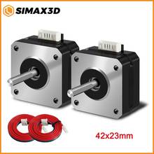 Simax3d 42x23 nema 17 motor deslizante 17hs4023 com 39.3in(1 metro) cabo 1.0a 2 fios fase 4 1.8 graus para ender 3 creality CR-10 2024 - compre barato