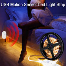 Tiras LED con Sensor de barrido manual, luz nocturna con Sensor de movimiento PIR, impermeable, 5V, 0,5 M-5M, USB, para armario, cocina 2024 - compra barato