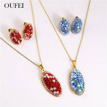 OUFEI Stainless Steel Jewelry Sets Charms Necklace Earrings Set Of Earrings For Women Fashion Jewelry Free Shipping 2024 - buy cheap