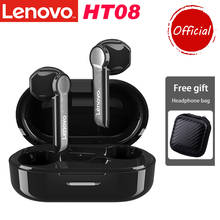 Lenovo-auriculares inalámbricos HT08 TWS, cascos con Bluetooth 5,0, Control táctil, estéreo HiFi, reducción de ruido y micrófono 2024 - compra barato